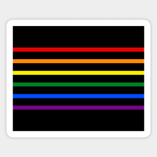 Pride Rainbow Stripes Magnet